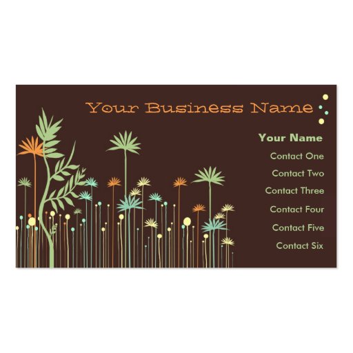 Garden Reminisce Business Cards (front side)