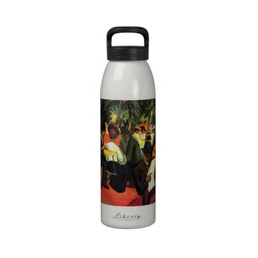 Garden Restaurant by August Macke Water Bottle
