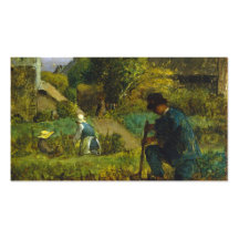 Garden Scene - Jean-François Millet Business Card