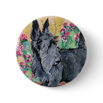 Garden Scottish Terriers Pinback Buttons