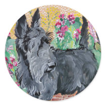 Garden Scottish Terriers Stickers