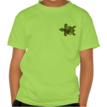 Garden Sea Turtle 2-Sided Kids' Shirts