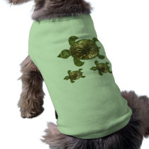 Garden Sea Turtle Dog T-Shirts