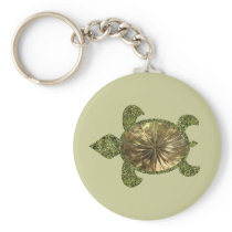 Garden Sea Turtle Keychain
