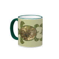Garden Sea Turtle Mugs