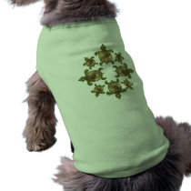 Garden Sea Turtle Pattern Dog T-Shirts pet clothing