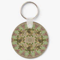 Garden Sea Turtle Pattern Keychain