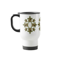 Garden Sea Turtle Pattern Travel Mugs