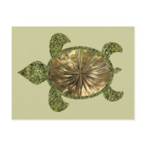 Garden Sea Turtle Postcard