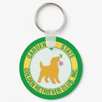 Garden State Golden Retriever Keychain by normagolden Garden State Golden Retriever Keychain