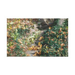 Garden Steps Stretched Canvas Print