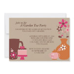Garden Tea Party Luncheon Invitations