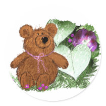 Garden Teddy Stickers