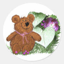 Garden Teddy Stickers