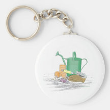 Garden Tools Garden Art Keychain