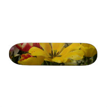 Garden Tulips Red Yellow White Skate Boards