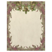 Garden Turtles Pattern Flame Letterhead