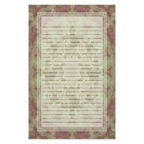 Garden Turtles Pattern Lined Stationery