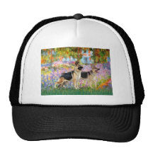 Garden - Two German Shepherds Trucker Hat