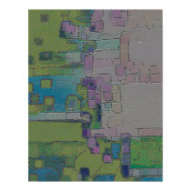 Garden Wall, Geometric Abstract posters by RLMdesignes Garden Wall, Geometric Abstract posters