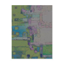 "Garden Wall" Geometric Art postcards