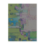 "Garden Wall" Geometric Art Post Card