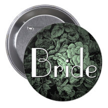 Garden Wedding Button: Bride