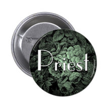 Garden Wedding Button: Priest