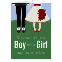 Garden Wedding, engagement party Card