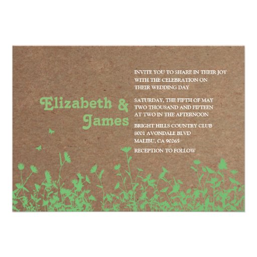 Garden Wedding Invitations