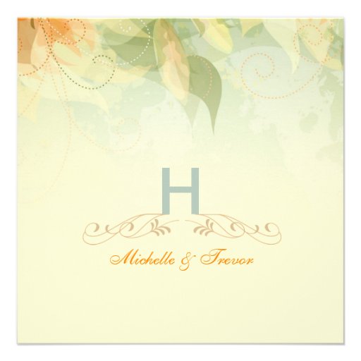 Garden Wedding Invitations - Soft Yellow Floral