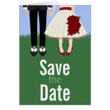 Garden Wedding, save the date Greeting Cards