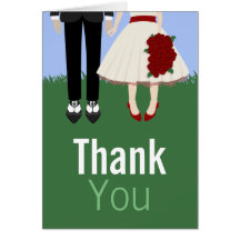 Garden Wedding, thank you Cards