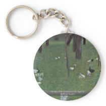 Garden With Chickens In St. Agatha By Klimt Gustav Keychains
