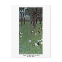 Garden With Chickens In St. Agatha By Klimt Gustav Postcards