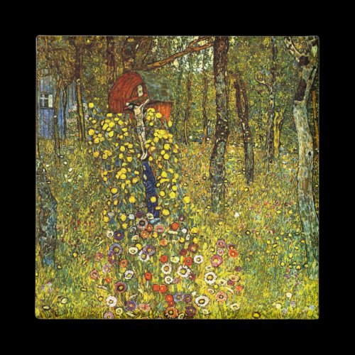 Garden with crucifix by Gustav Klimt Refrigerator Magnets