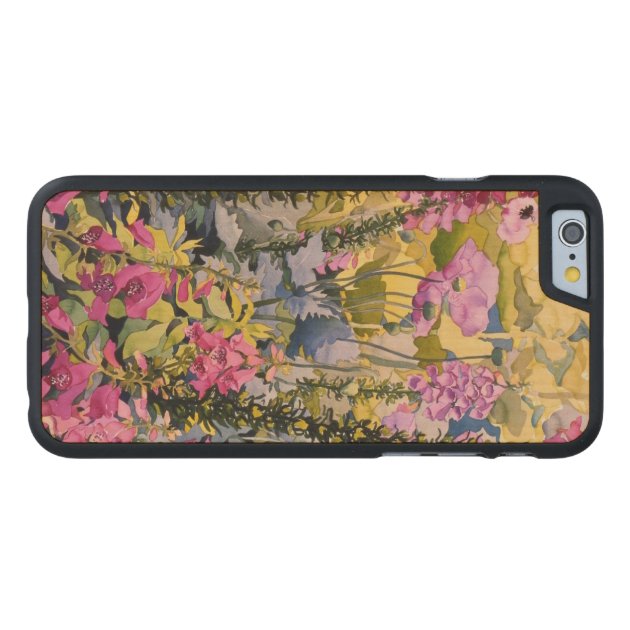 Garden with Foxgloves Carved® Maple iPhone 6 Case-3