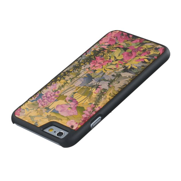 Garden with Foxgloves Carved® Maple iPhone 6 Case-4