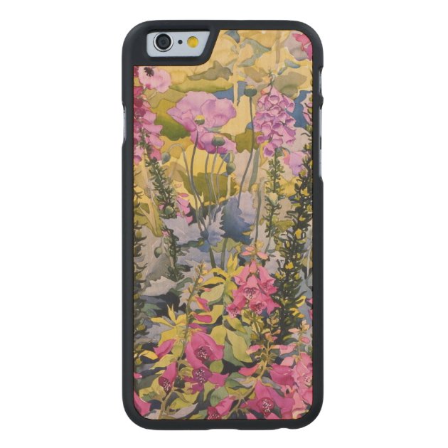 Garden with Foxgloves Carved® Maple iPhone 6 Case