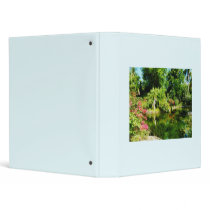 Garden With Statue Freeport Bahamas 3 Ring Binder
