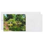 Garden With Statue Freeport Bahamas Personalized Rack Card