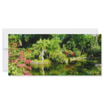 Garden With Statue Freeport Bahamas Personalized Rack Card