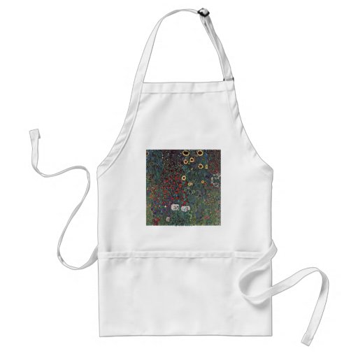 Garden With Sunflowers In The Countryside Aprons