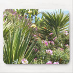 Garden With Variety Of Plants and Colorful Flowers Mousepads