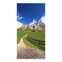 Gardena pass - Cir Dolomites Custom Photo Card
