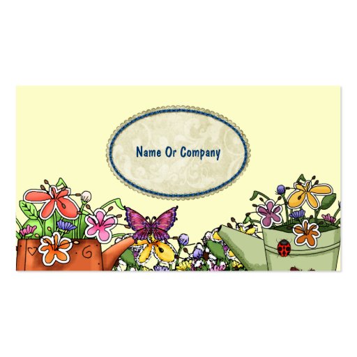 Gardener Business Cards (front side)