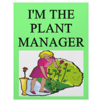 gardener gardening joke custom letterhead