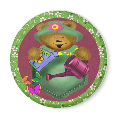 Gardener Pocket Bear Refrigerator Magnets by nextstopitaly