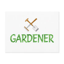 Gardener postcards by ItsMyBusiness Gardener postcards