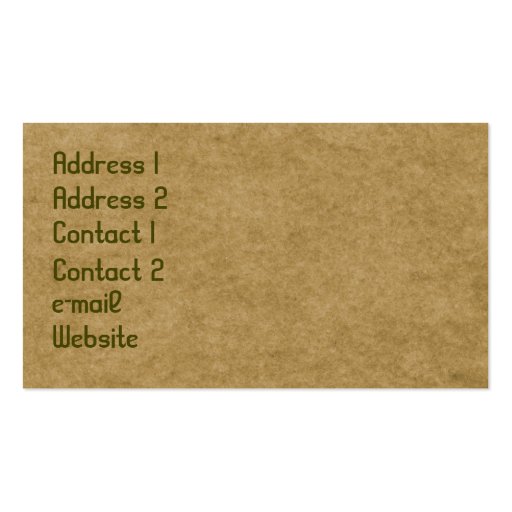 Gardener´s Delight Business Card Templates (back side)